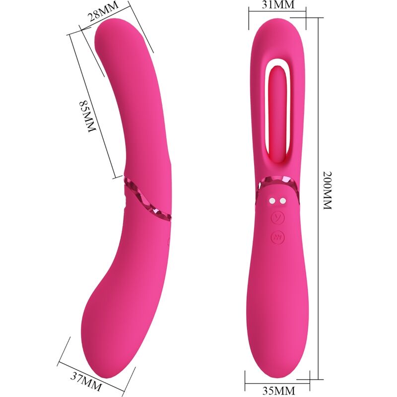 vibromasseur point G 7 vibrations rose Lexie Romance vue 8 sur 10