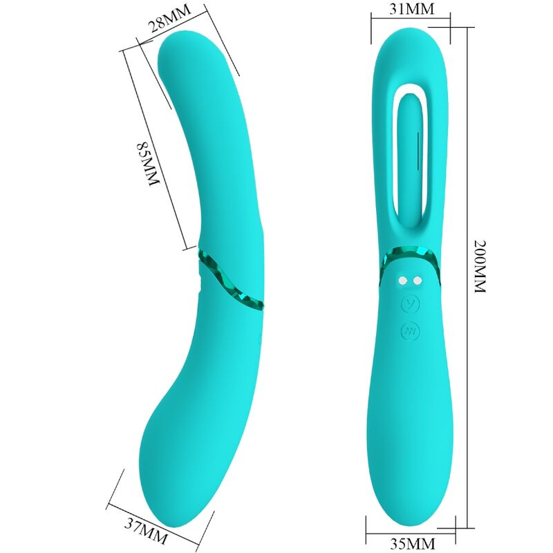 vibromasseur point G 7 vibrations bleu Lexie Romance vue 8 sur 9