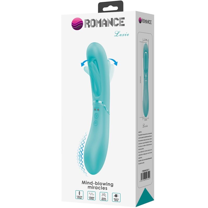 vibromasseur point G 7 vibrations bleu Lexie Romance vue 9 sur 9