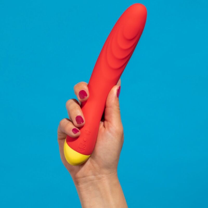 vibromasseur point G courbé rouge rechargeable Hype Romp vue 13 sur 13