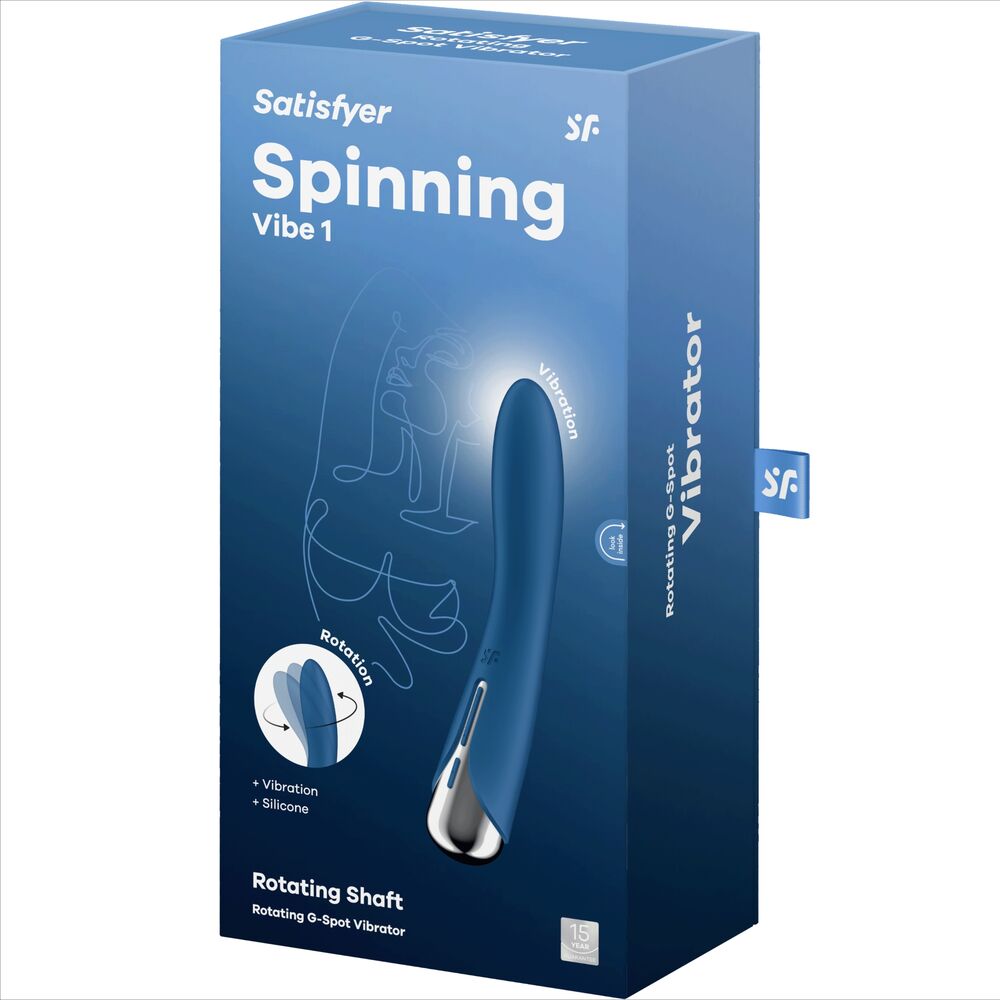 vibromasseur rotatif point G bleu Spinning Vibe 1 Satisfyer vue 7 sur 7