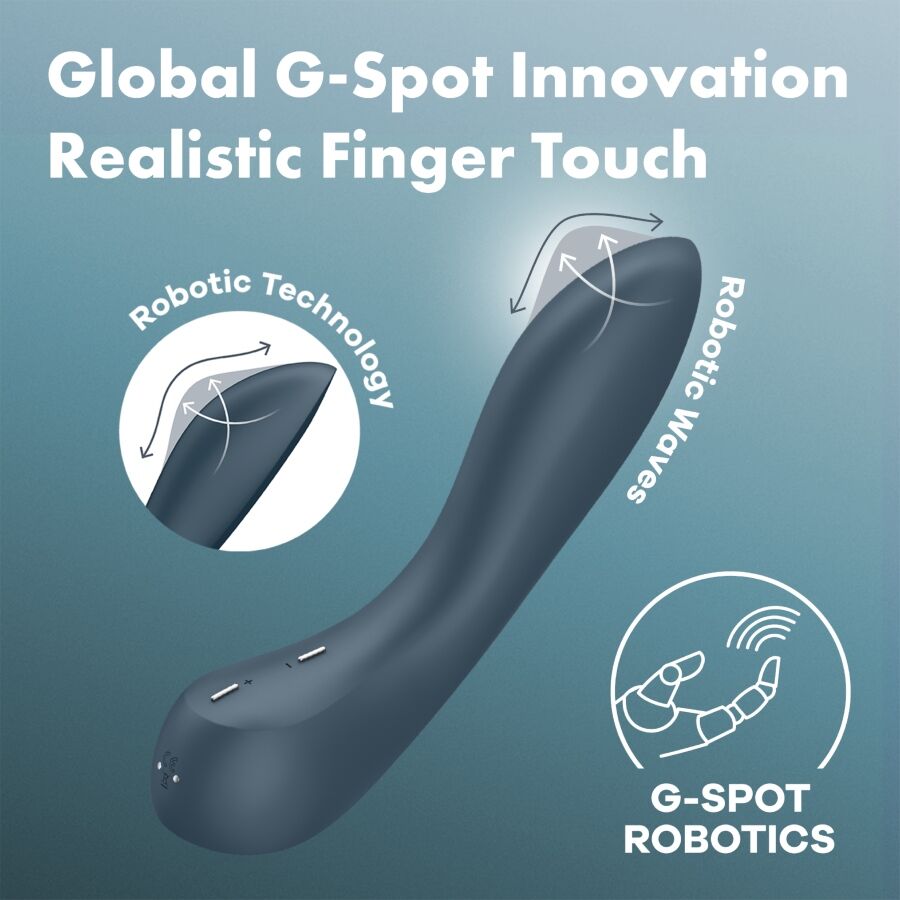vibromasseur point G gris foncé G-Spot Wave 4 Satisfyer vue 6 sur 6
