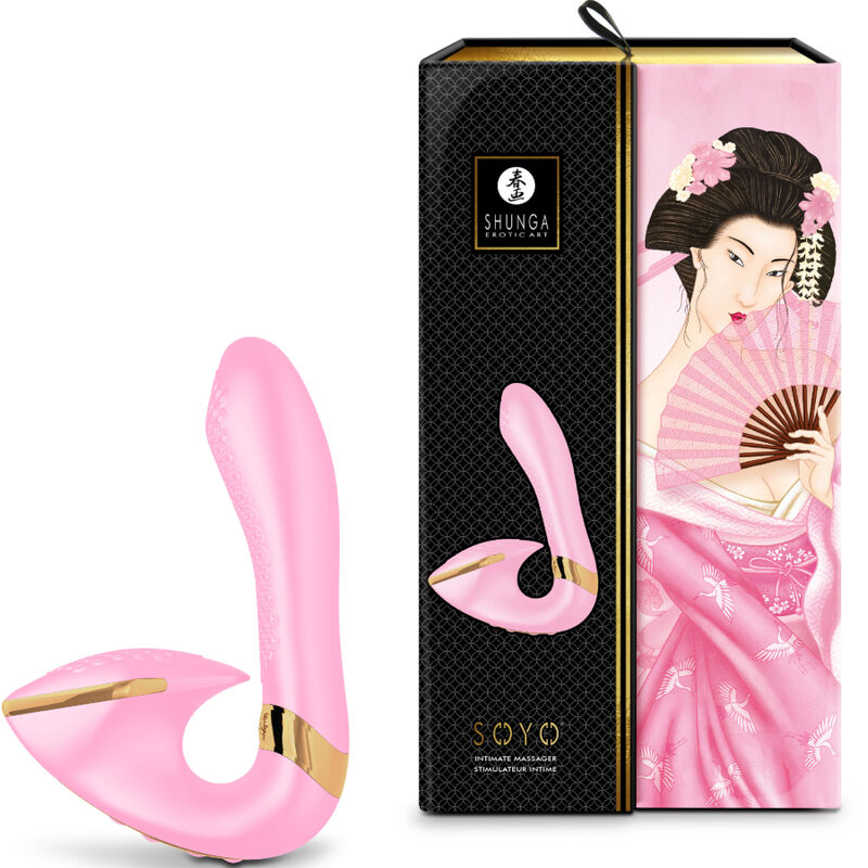 masseur intime point G et clitoris rose Soyo Shunga vue 3 sur 6