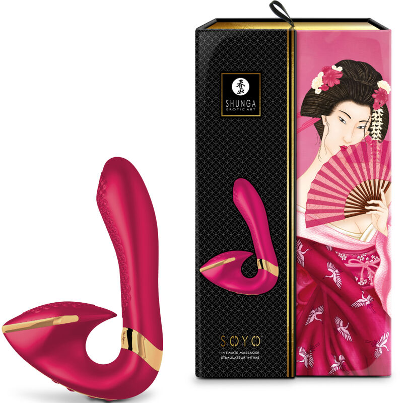 masseur intime point G et clitoris fuchsia Soyo Shunga vue 3 sur 6