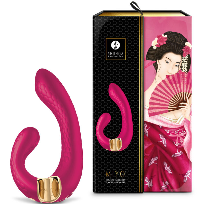masseur double stimulation point G fuchsia Miyo Shunga vue 3 sur 6