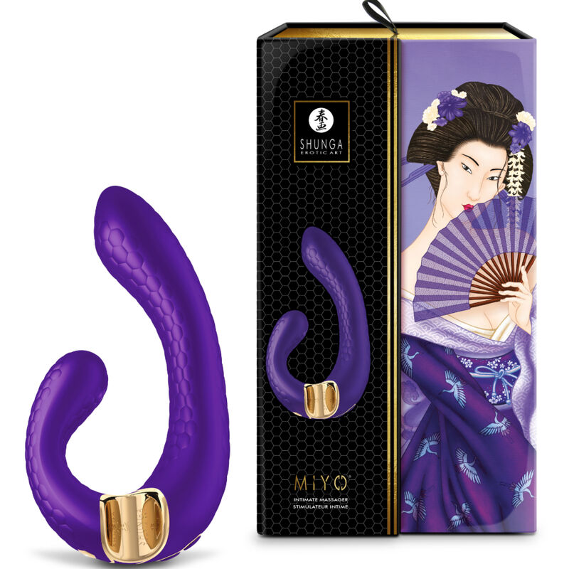 masseur double stimulation point G violet Miyo Shunga vue 3 sur 6