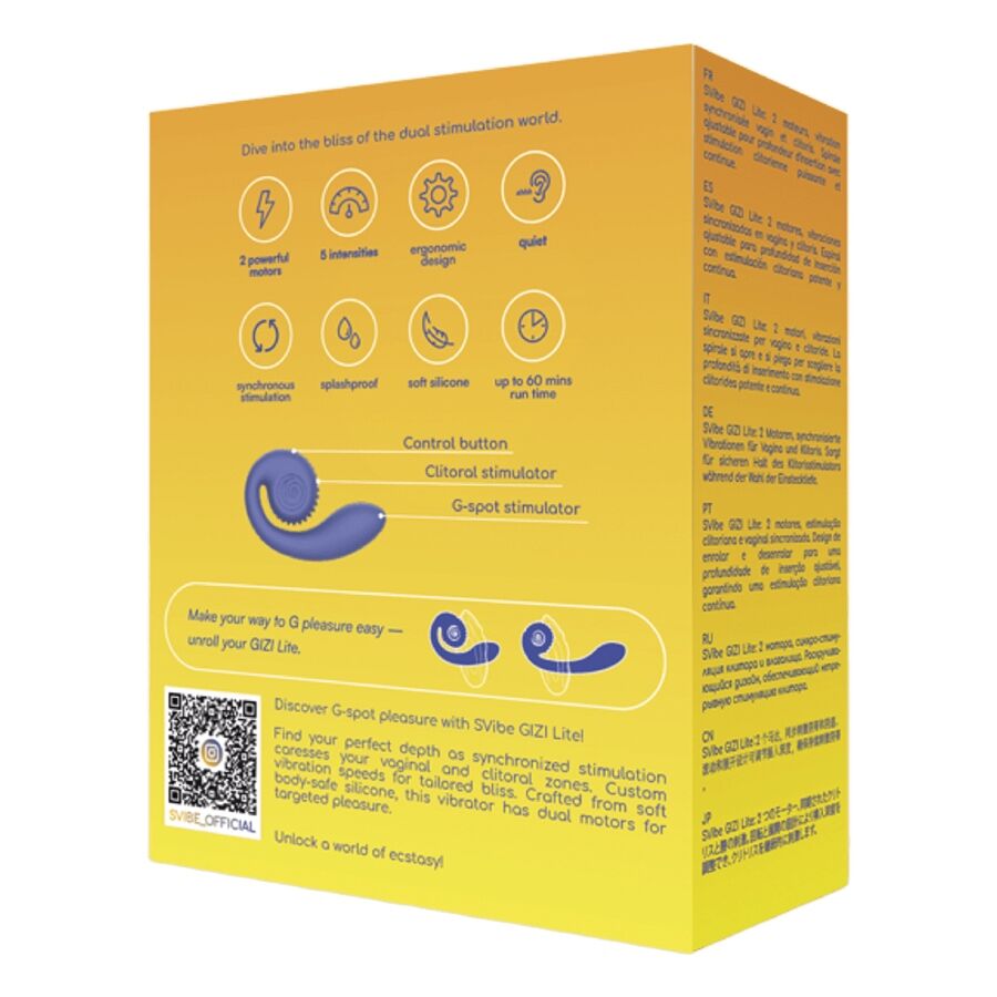 vibromasseur point G et clitoris violet Gizi Lite Snail Vibe vue 5 sur 5