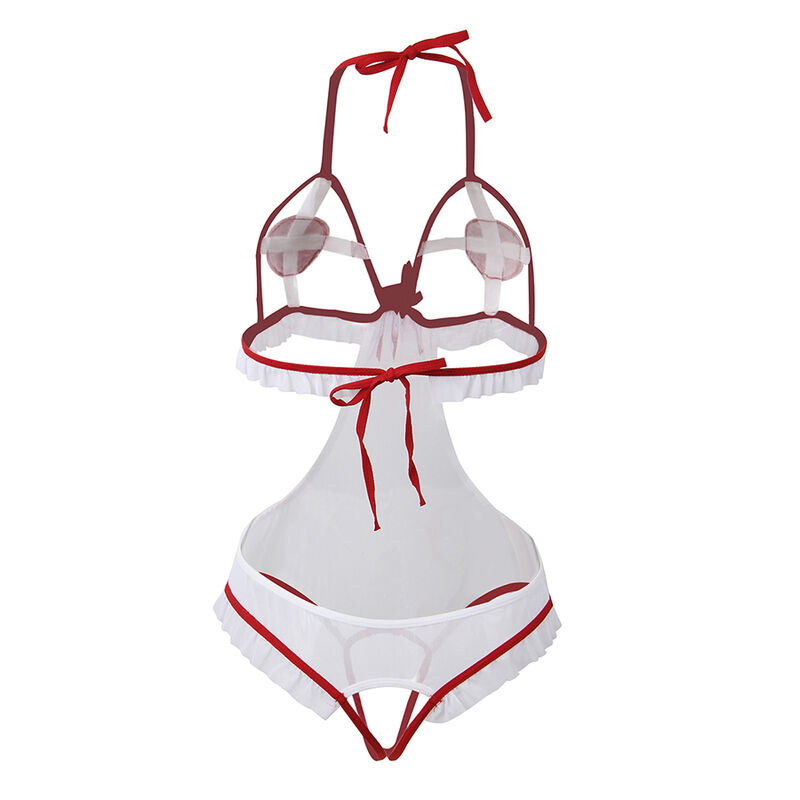 Costume infirmière sexy transparent blanc Subblime, vue 5