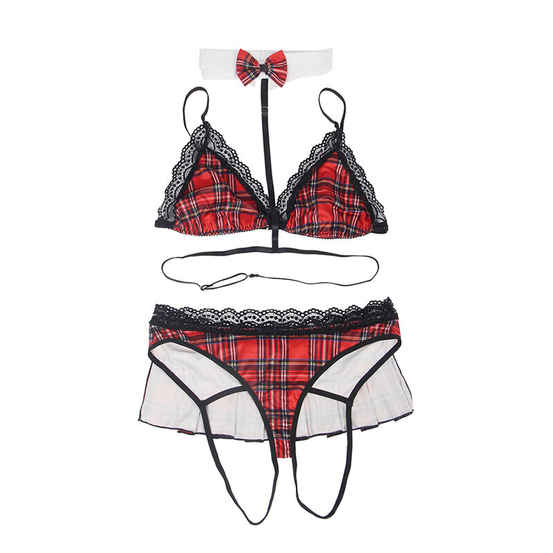 Costume étudiante sexy damier Subblime, vue 7
