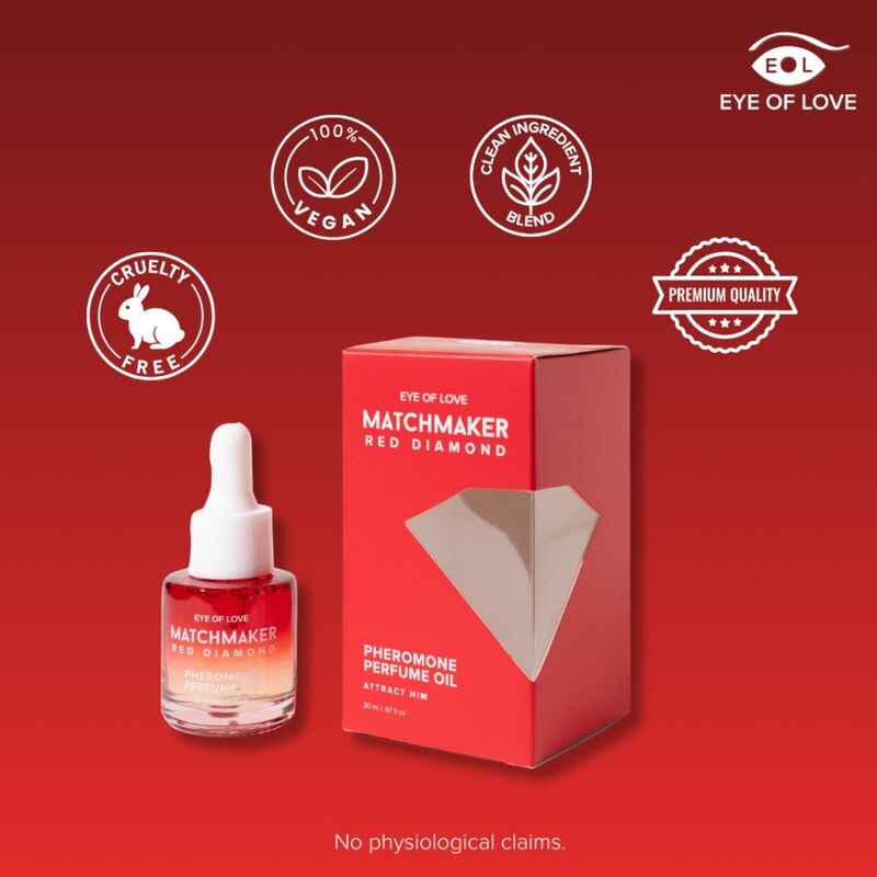 Huile de parfum phéromones Eye of Love Red Diamond 20 ml, vue 2 sur 8