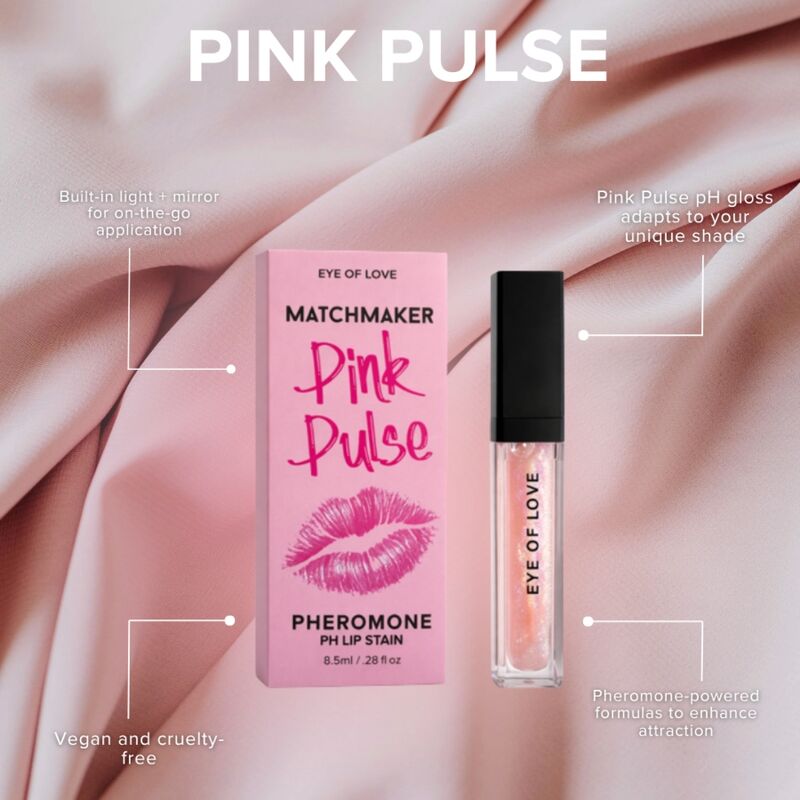 Gloss teinte pH phéromones Eye of Love Pink Pulse 8,5 ml, vue 9 sur 10