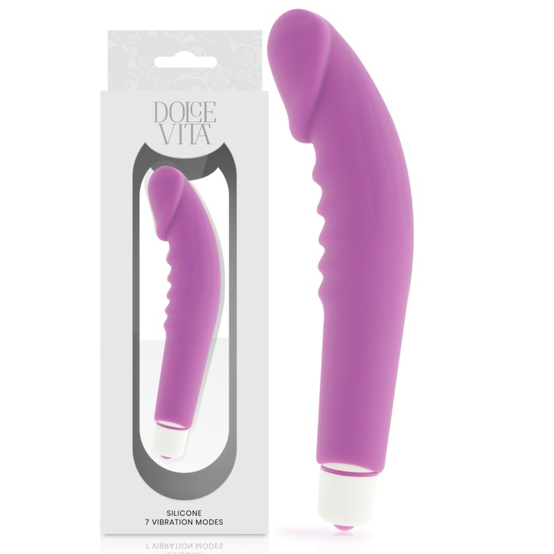Vibromasseur réaliste violet Realistic Pleasure Dolce Vita, vue 2 sur 4
