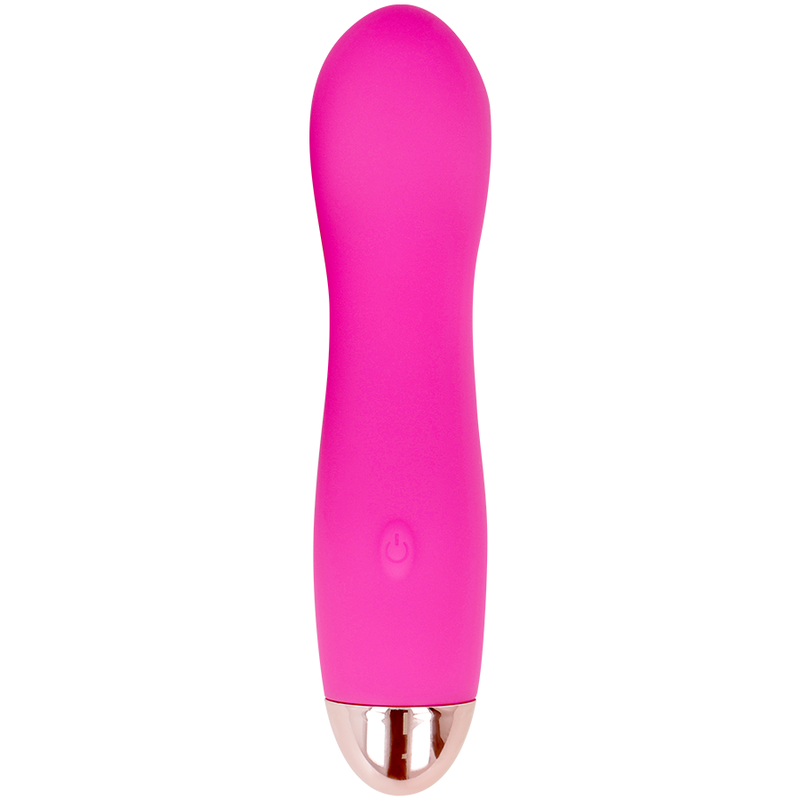 Vibromasseur rechargeable silicone rose One Dolce Vita, vue 3 sur 5