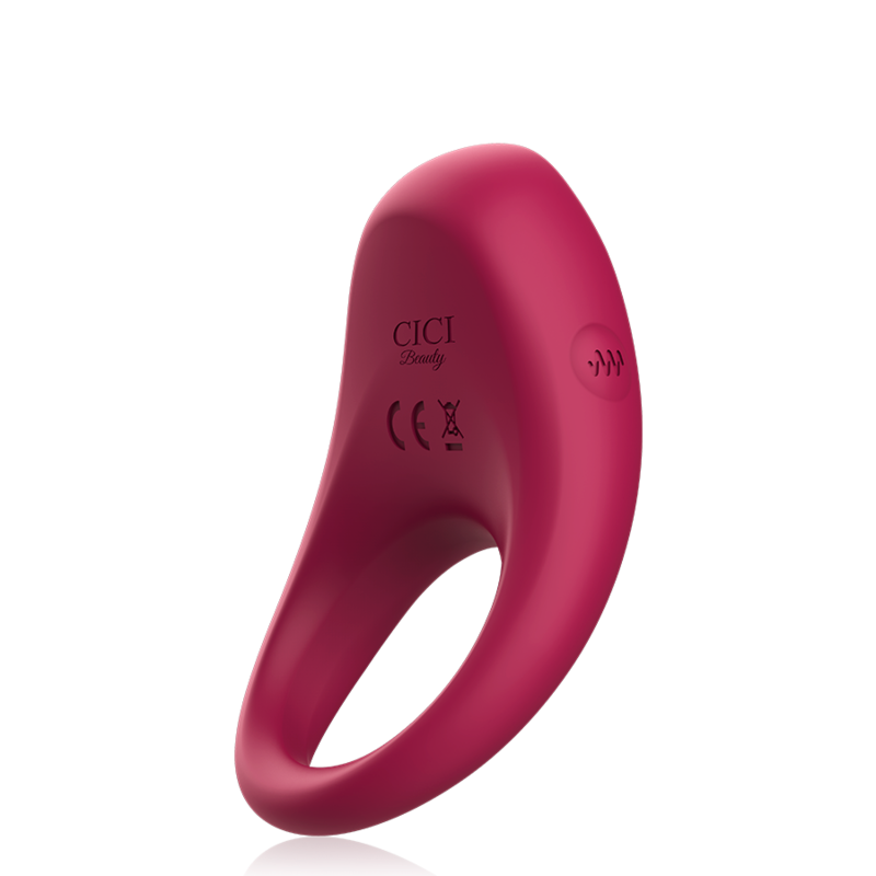 Anneau pénien vibrant rechargeable silicone Cici Beauty, vue 6 sur 8
