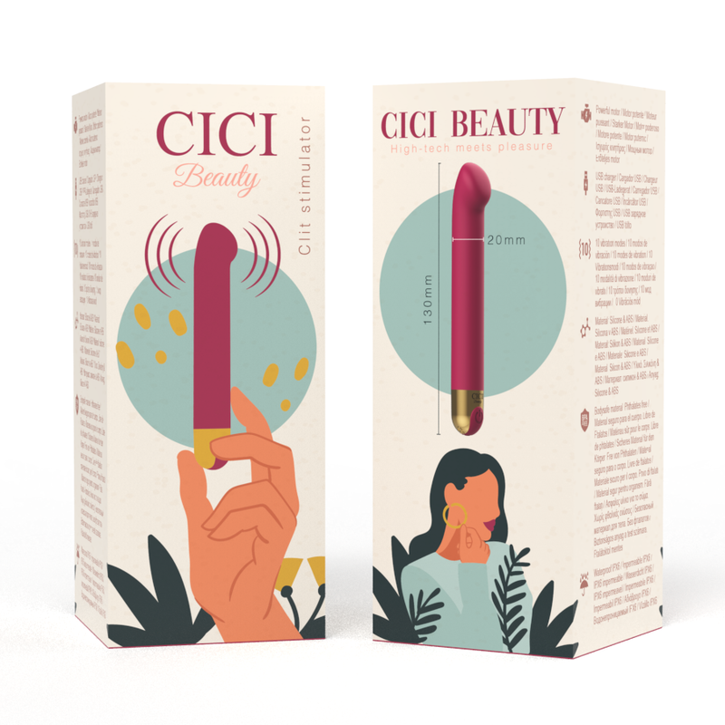 Stimulateur clitoridien rechargeable 10 modes Cici Beauty, vue 7 sur 7