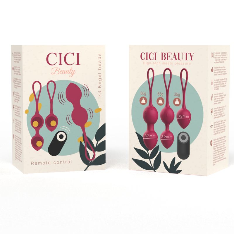 Boules de geisha vibrantes télécommandées kit 3 Cici Beauty, vue 5 sur 5