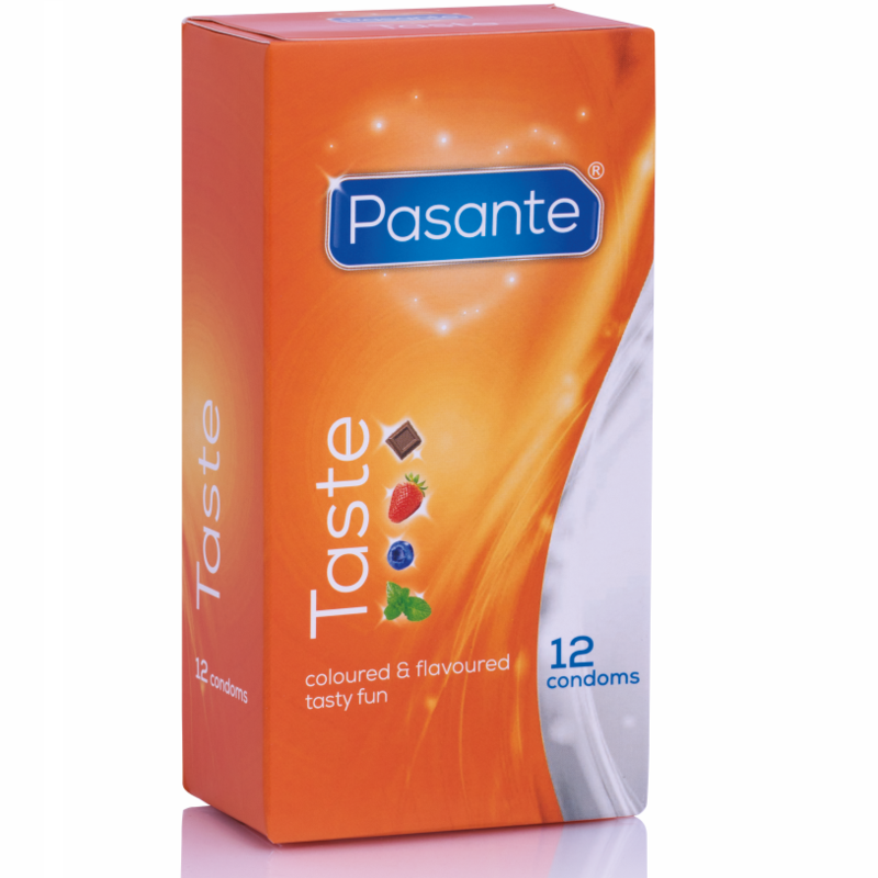 Préservatifs aromatisés Pasante Taste 12 unités, vue 1 sur 3