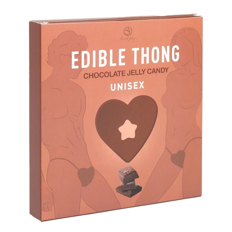 String comestible cœur unisexe saveur chocolat Secret Play, photo principale