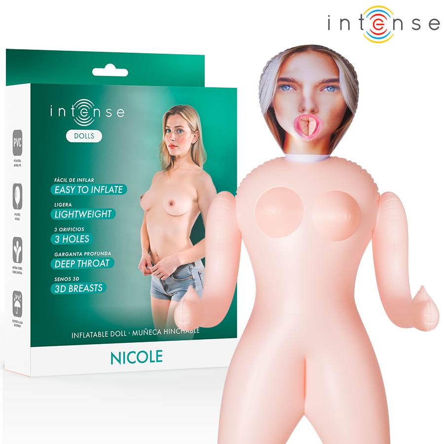 poupée gonflable à trois orifices Nicole Intense Dolls, photo principale