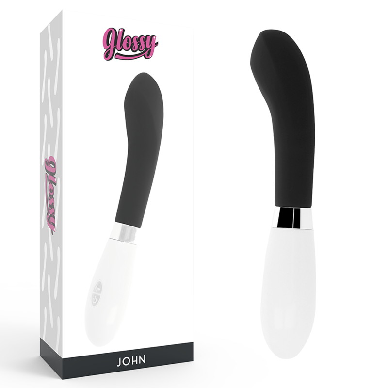 vibromasseur point G courbe noir 10 modes John Glossy, photo principale