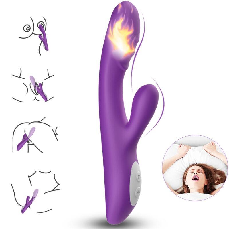 vibromasseur rabbit chauffant point G violet Spark Armony vue 1 sur 5