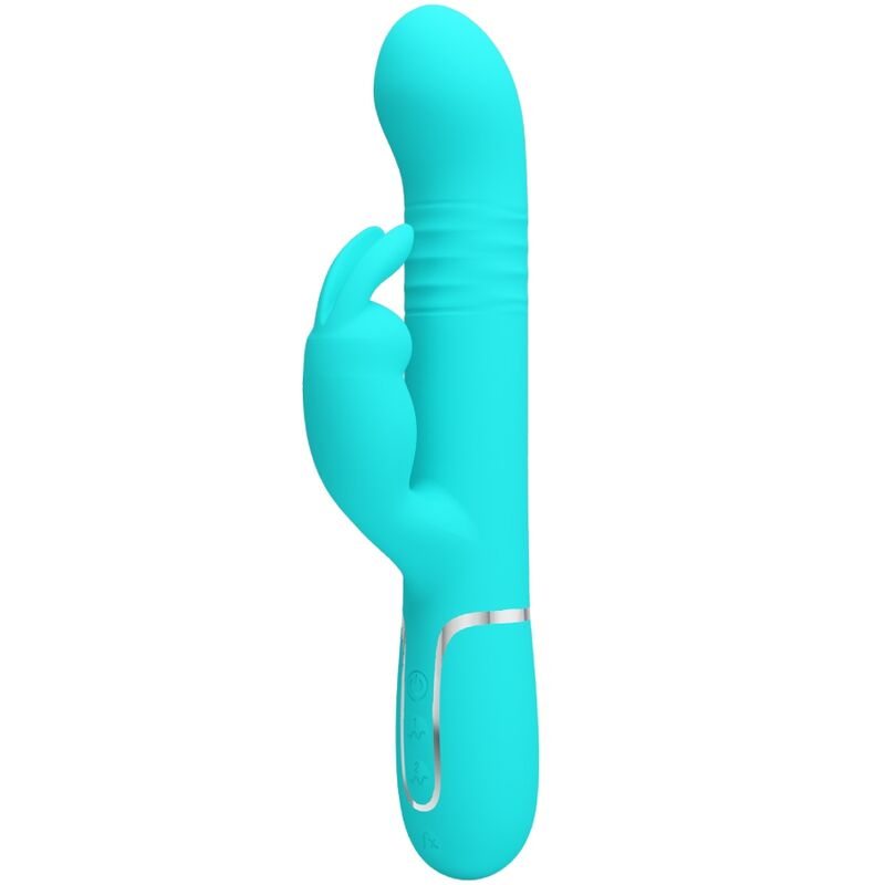 vibromasseur rabbit rotatif vert aqua Coale Pretty Love vue 1 sur 10