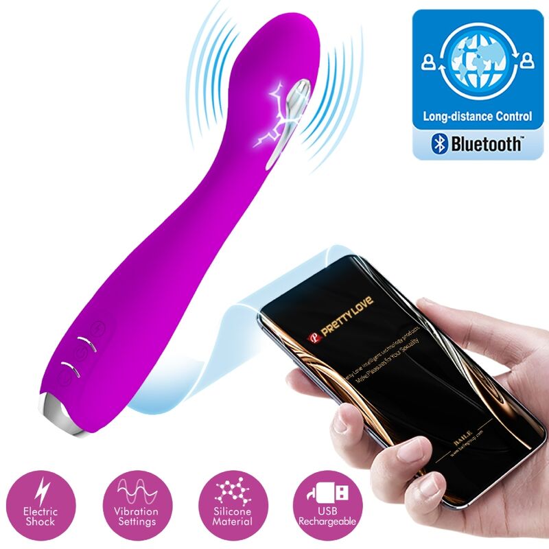 vibromasseur à électrostimulation avec application violet Hector Pretty Love, photo principale