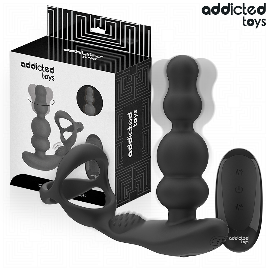 masseur de prostate rotatif télécommandé Addicted Toys vue 1 sur 8