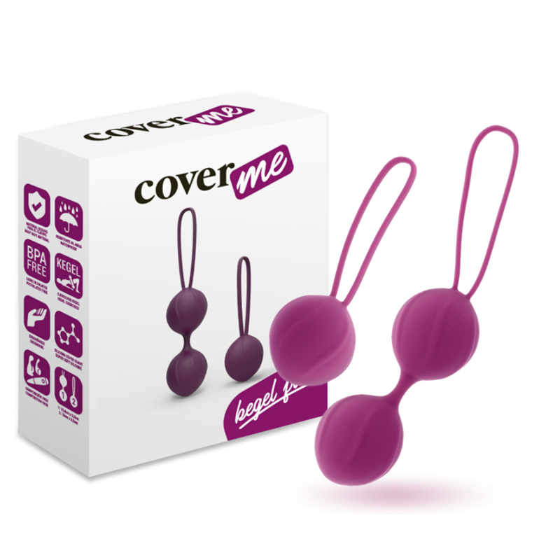 kit entraîneur pelvien Kegel en silicone lilas Coverme Kegel Fit, photo principale