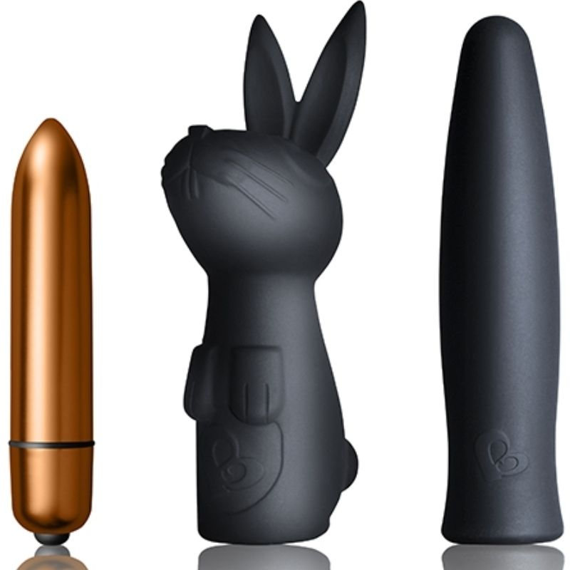 kit coffret lapin et balle 7 modes en silicone Dark Désir Rocks-Off, photo principale
