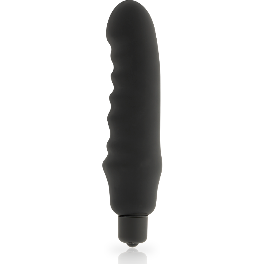 vibromasseur classique en silicone noir Genius Dolce Vita, photo principale