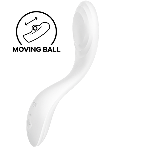 vibromasseur point G blanc Rrrolling Pleasure Satisfyer vue 1 sur 5