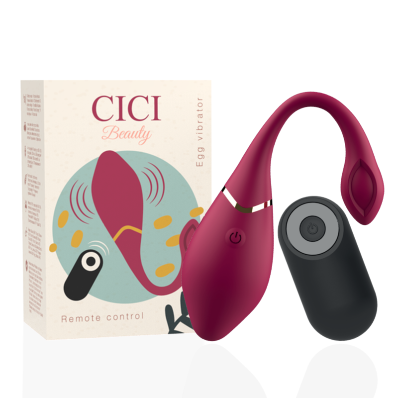 Œuf vibrant télécommandé rechargeable 10 modes Cici Beauty, vue 1 sur 6