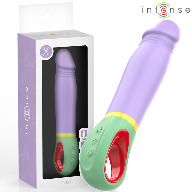 vibromasseur classique violet à piles Velma Intense vue 1 sur 6