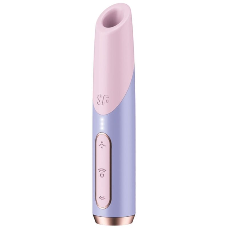 stimulateur clitoridien à ondes de pression rose violet Bold Kiss Wave Satisfyer, photo principale