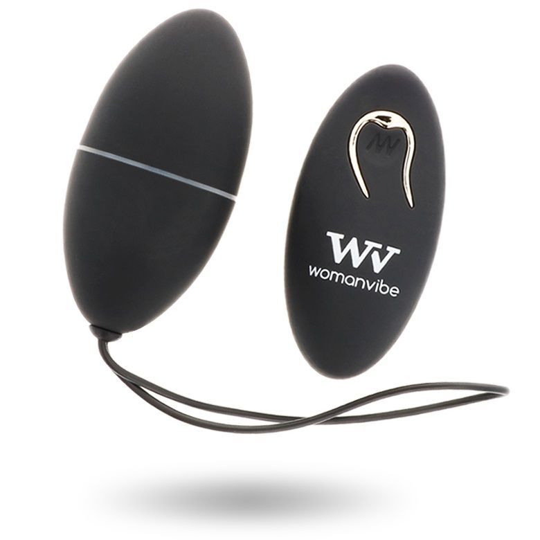 œuf vibrant télécommandé à piles noir Alsan Womanvibe, photo principale