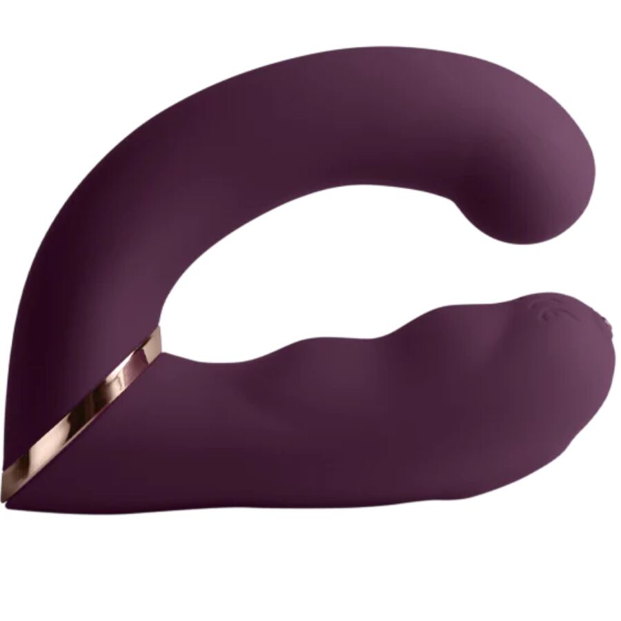vibromasseur point G et clitoris violet Gemini Rocks-Off vue 1 sur 10