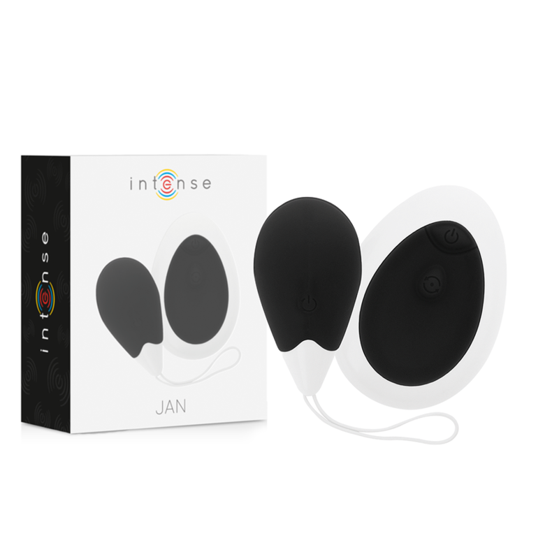 œuf vibrant télécommandé rechargeable noir Jan Intense, photo principale