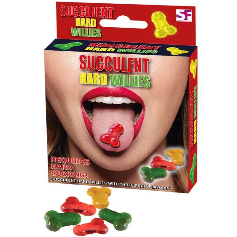 Bonbons pénis durs trois saveurs fruits Spencer Fleetwood