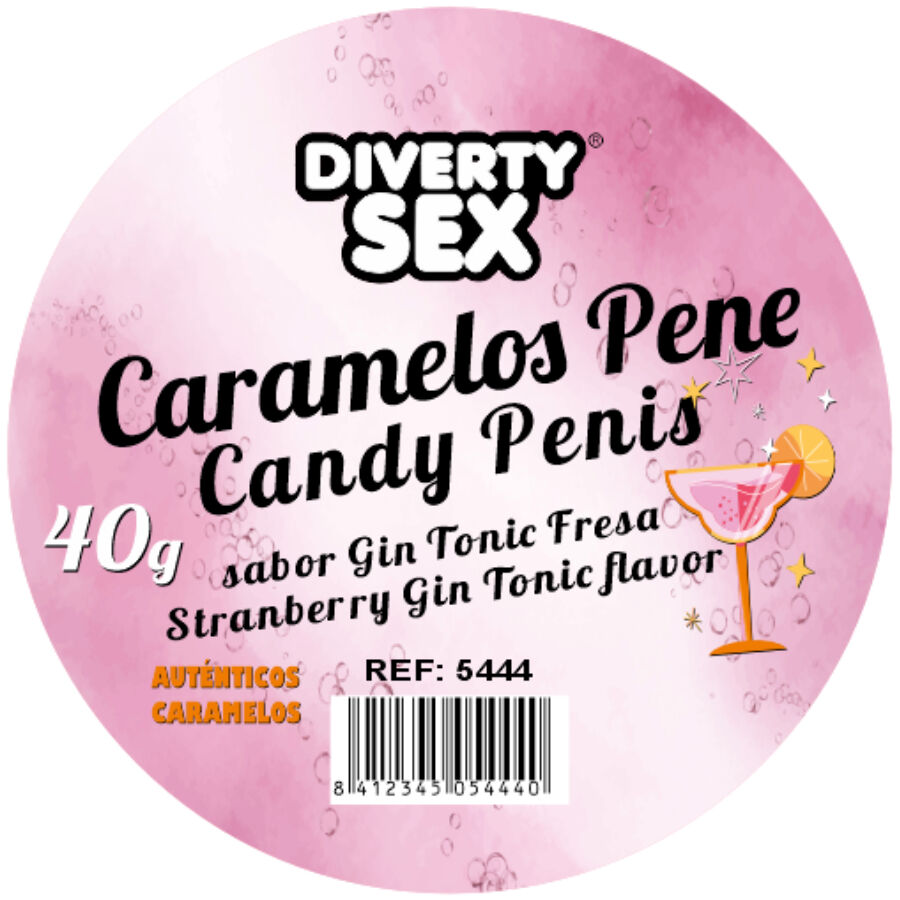 20 bonbons pénis saveur gin tonic Diablo Picante