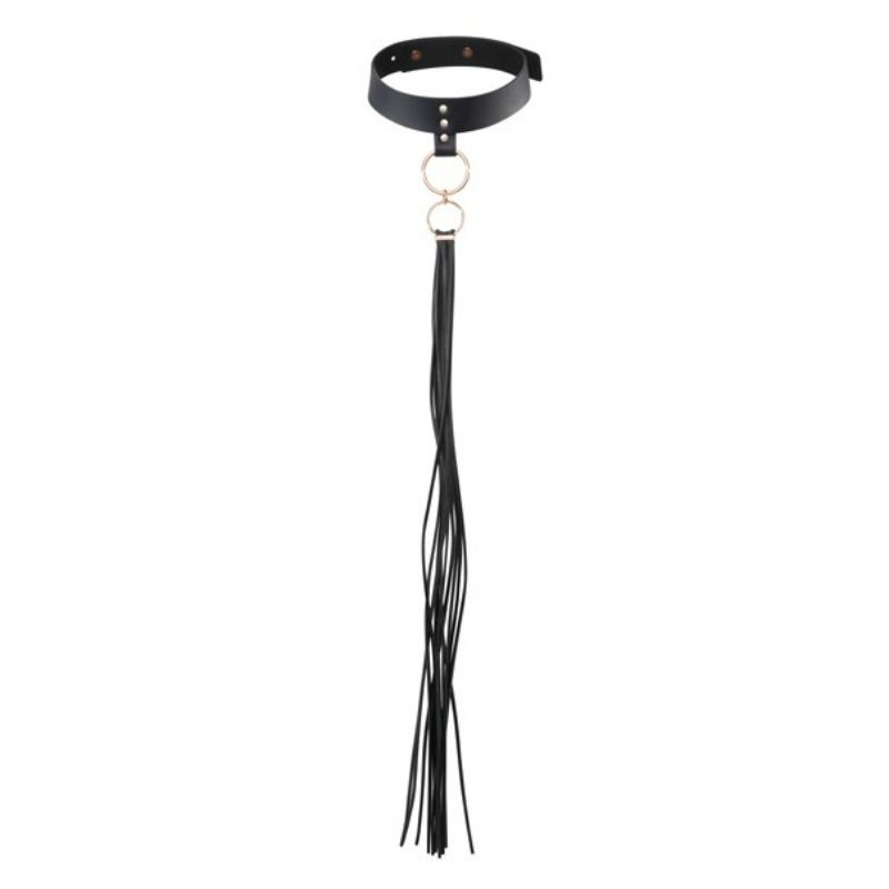 collier choker à pompons noir Maze Bijoux Indiscrets