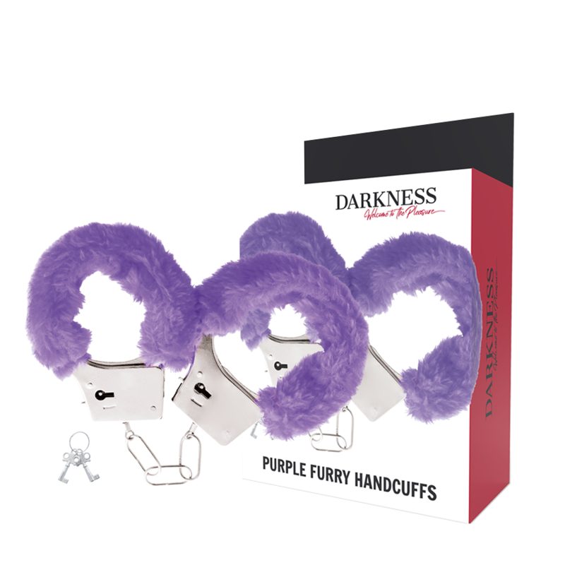 menottes en métal doublées lilas Darkness