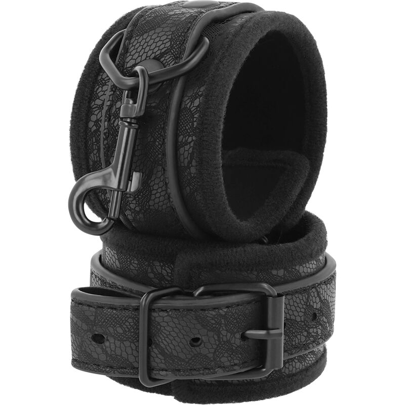 menottes brocart noir Darkness – vue 2