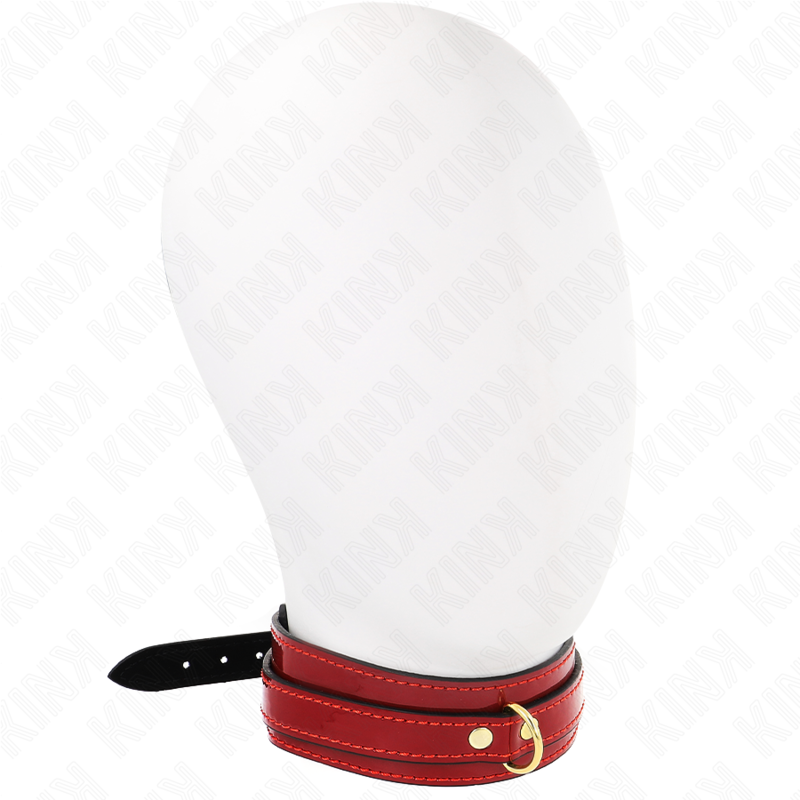 collier ajustable rouge vin avec détails dorés 29-42,5 cm x 4 cm Kink photo principale