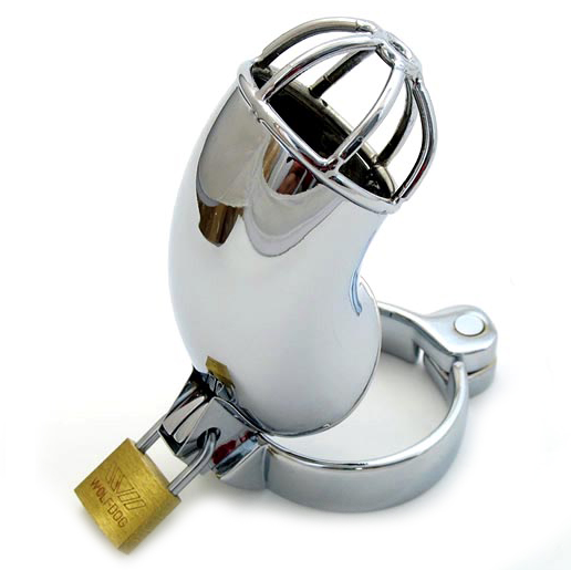 cage de chasteté en acier inoxydable modèle Lancelot Metal Hard