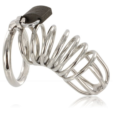 dispositif de chasteté en acier inoxydable avec anneau Metal Hard