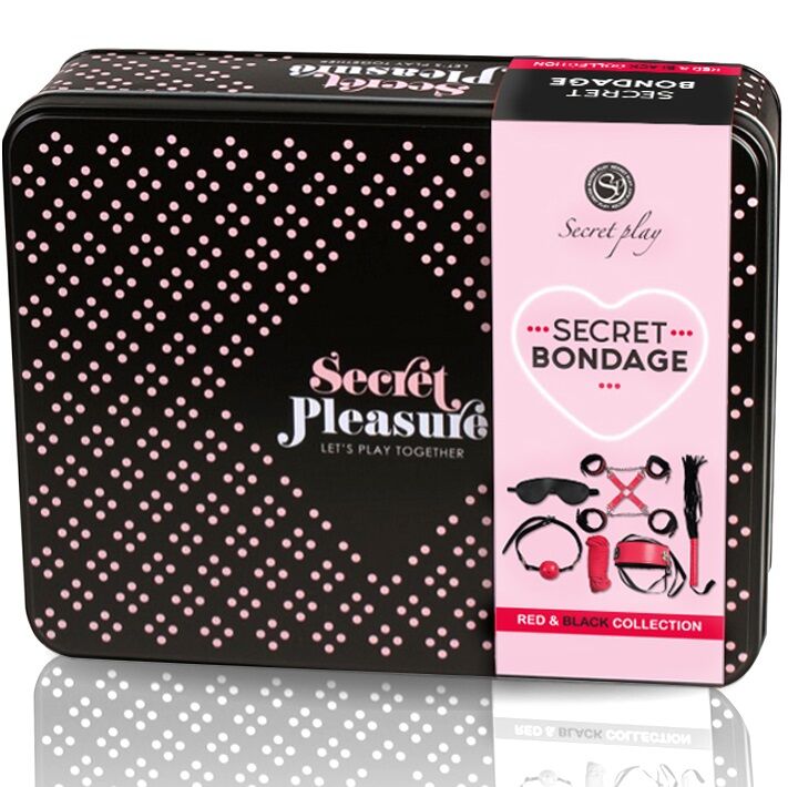 kit BDSM 6 pièces rouge Secretplay