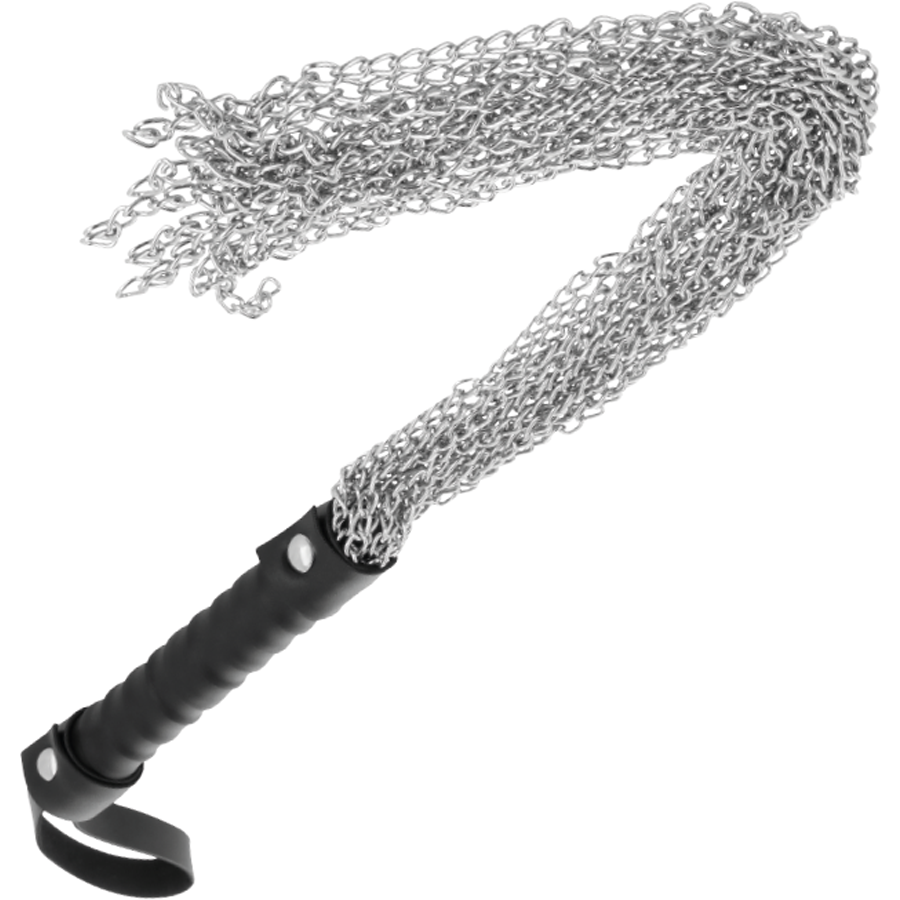 fouet de bondage en métal noir Darkness