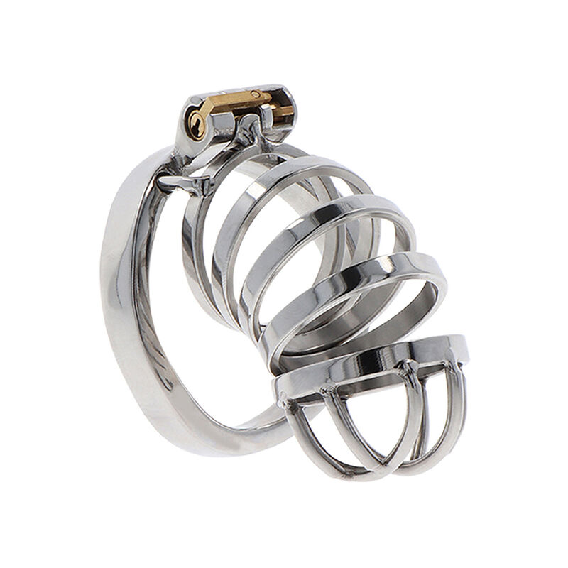 cage de chasteté en métal inoxydable réglable Hidden Desire