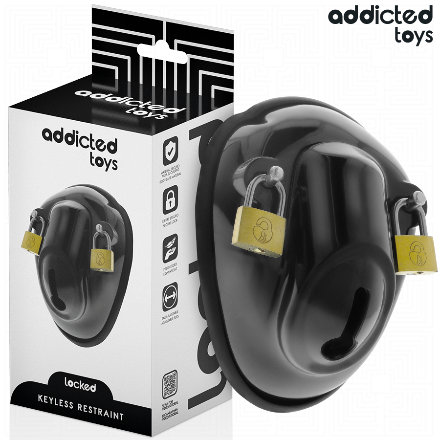 Addicted Toys Locked cage de chasteté verrouillée sans clé 11,5 cm, vue 1 sur 7
